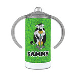 Cow Golfer 12 oz Stainless Steel Sippy Cup (Personalized)