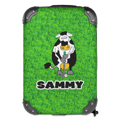 Cow Golfer Kids Hard Shell Backpack (Personalized)