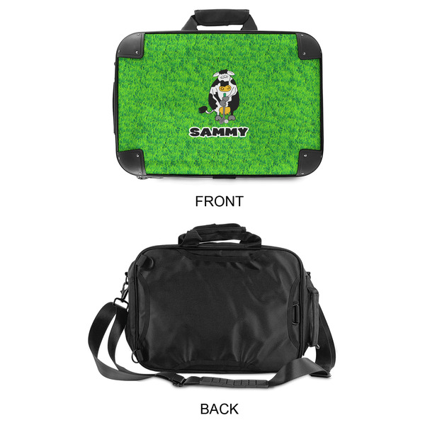 Cow Golfer 15" Hard Shell Briefcase - APPROVAL