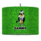 Cow Golfer 16" Drum Lampshade - PENDANT (Fabric)