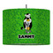 Cow Golfer 16" Drum Pendant Lamp - Fabric (Personalized)