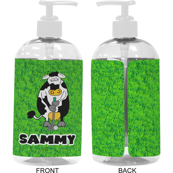 Cow Golfer 16 oz Plastic Liquid Dispenser- Approval- White