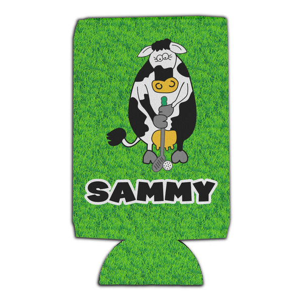 Cow Golfer 16oz Can Sleeve - Set of 4 - FRONT