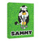 Cow Golfer Canvas Print - 16x20 (Personalized)