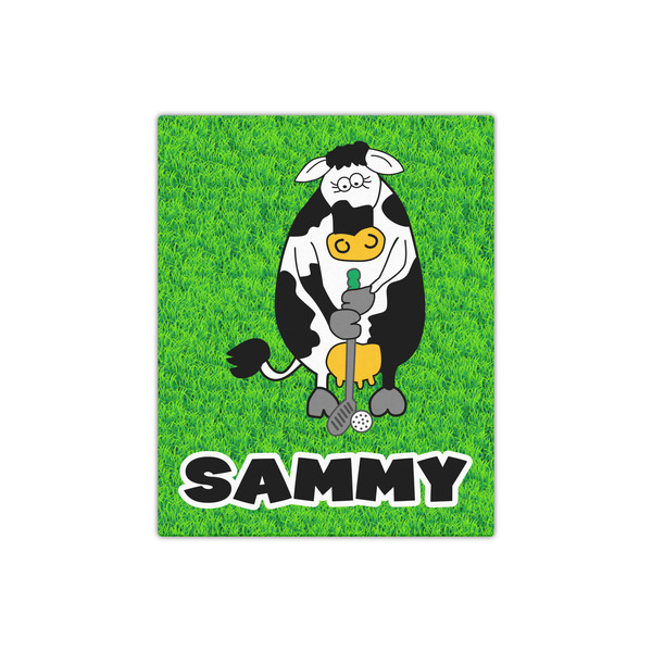 Cow Golfer 16x20 - Canvas Print - Front View