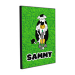 Cow Golfer Wood Prints (Personalized)