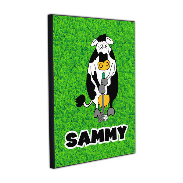 Custom Cow Golfer Wood Prints (Personalized)