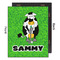 Cow Golfer 16x20 Wood Print - Front & Back View