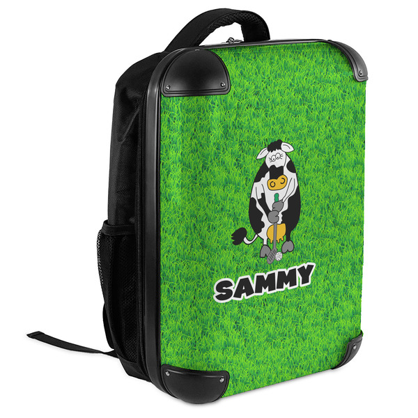 Cow Golfer 18" Hard Shell Backpacks - ANGLED VIEW