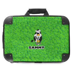 Cow Golfer Hard Shell Briefcase - 18" (Personalized)
