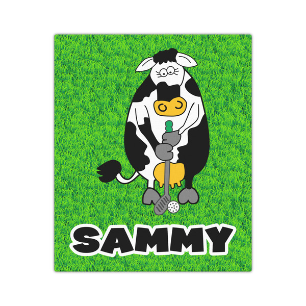 Cow Golfer 20x24 - Canvas Print - Front View