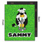 Cow Golfer 20x24 Wood Print - Front & Back View