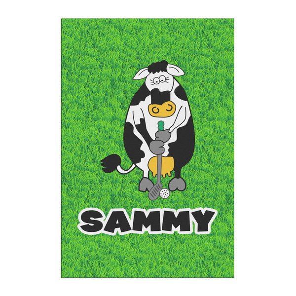 Custom Cow Golfer Posters - Matte - 20x30 (Personalized)