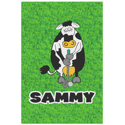 Cow Golfer Poster - Matte - 24x36 (Personalized)