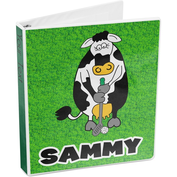 Cow Golfer 3-Ring Binder 3/4 - Main