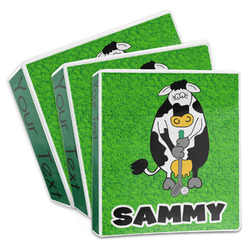Cow Golfer 3-Ring Binder (Personalized)