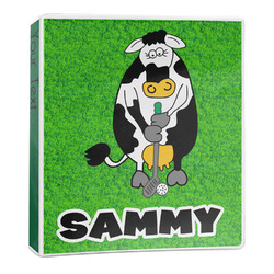 Cow Golfer 3-Ring Binder - 1 inch (Personalized)