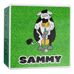 Cow Golfer 3-Ring Binder - 2 inch (Personalized)