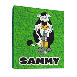 Cow Golfer 3 Ring Binder - Full Wrap - 1" (Personalized)