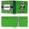 Cow Golfer 3 Ring Binders - Full Wrap - 3" - APPROVAL