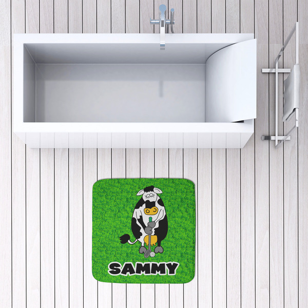 Cow Golfer 48x48 Foam Memory Mat - LIFESTYLE