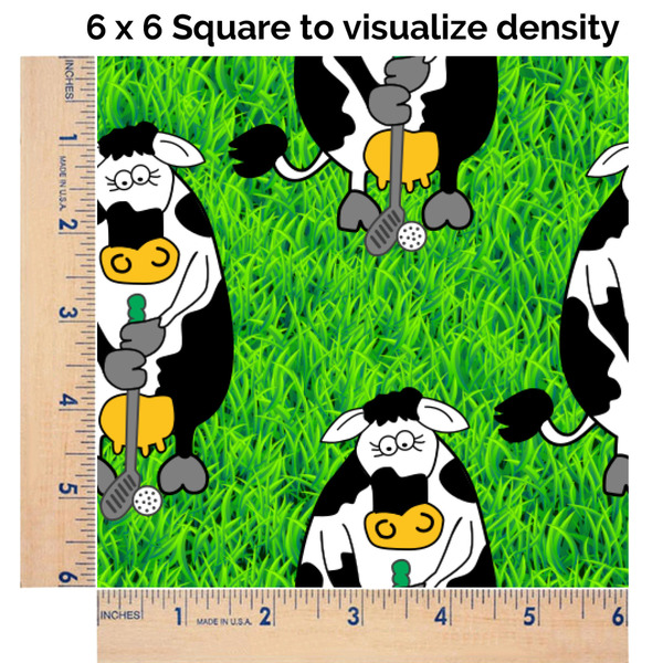Cow Golfer 6x6 Swatch of Fabric