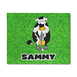 Cow Golfer 8' x 10' Indoor Area Rug (Personalized)