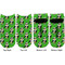 Cow Golfer Adult Ankle Socks - Double Pair - Front and Back - Apvl