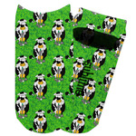 Cow Golfer Adult Ankle Socks (Personalized)