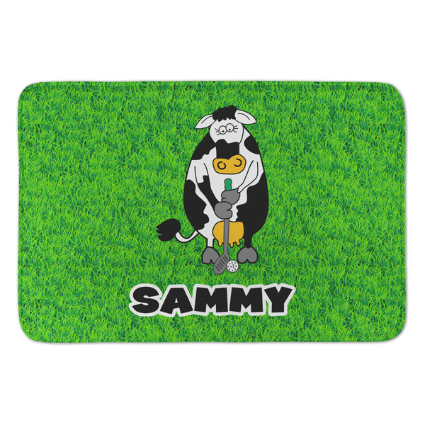Custom Cow Golfer Anti-Fatigue Kitchen Mat (Personalized)