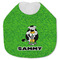 Cow Golfer Jersey Knit Baby Bib w/ Name or Text