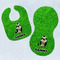 Cow Golfer Baby Bib & Burp Set w/ Name or Text