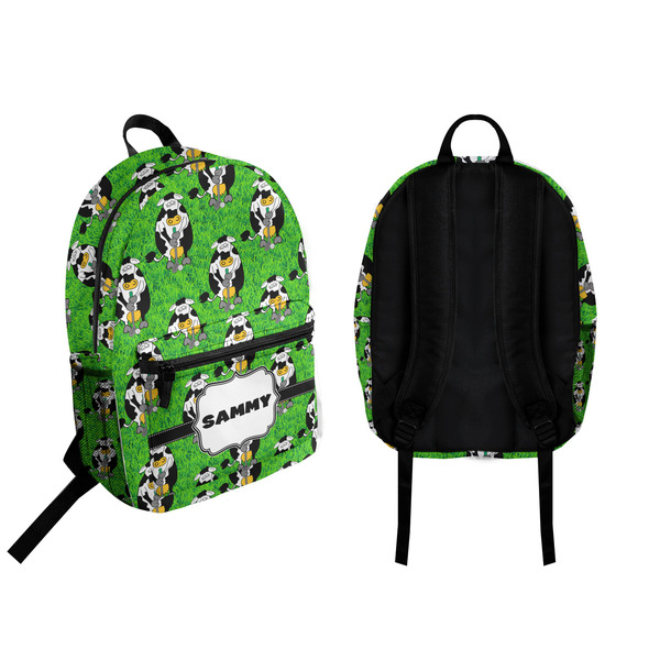 Cow Golfer Backpack front and back - Apvl