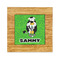Cow Golfer Bamboo Trivet with 6" Tile - FRONT