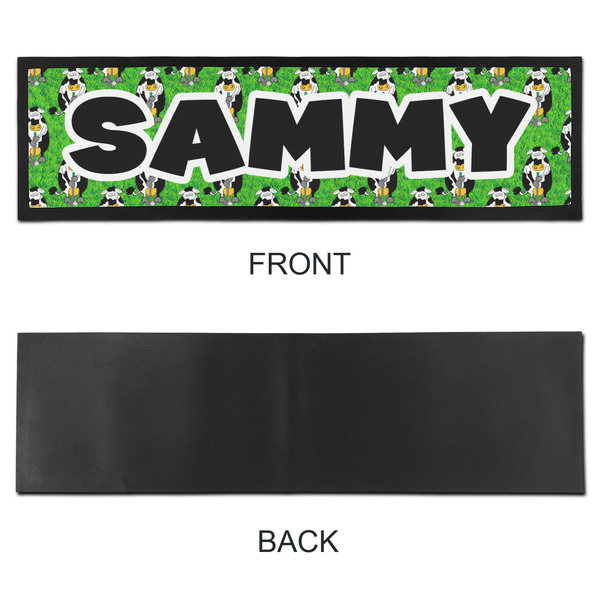 Cow Golfer Bar Mat - Large - APPROVAL