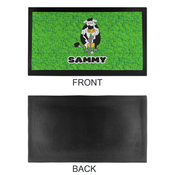 Cow Golfer Bar Mat - Small - APPROVAL
