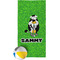 Cow Golfer Beach Towel (Personalized)