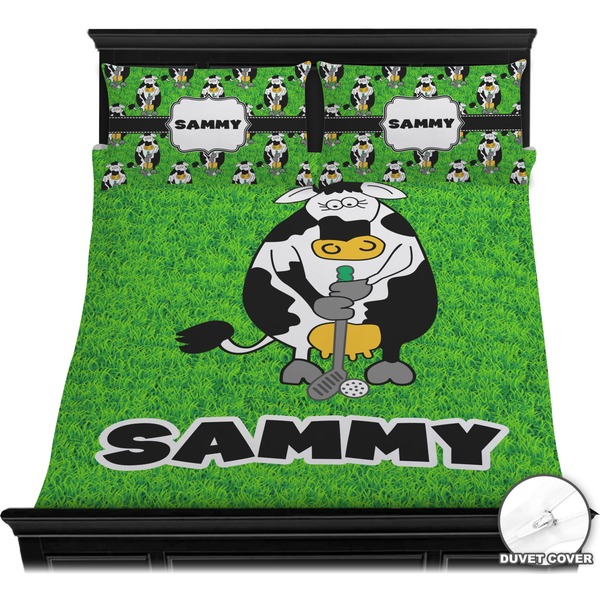 Cow Golfer Bedding Set (Queen) - Duvet