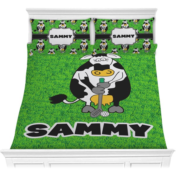 Custom Cow Golfer Comforters (Personalized)