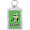 Cow Golfer Bling Keychain (Personalized)