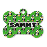 Cow Golfer Bone Shaped Dog ID Tag (Personalized)