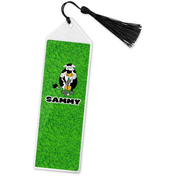Custom Cow Golfer Book Mark w/Tassel (Personalized)