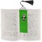 Cow Golfer Bookmark with tassel - In book