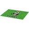 Cow Golfer Burlap Placemat (Angle View)