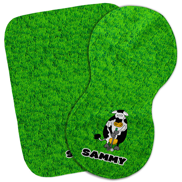 Custom Cow Golfer Burp Cloth (Personalized)