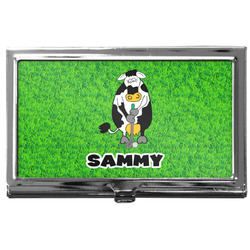 Cow Golfer Business Card Case