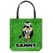 Cow Golfer Canvas Tote Bag (Front)