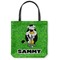 Cow Golfer Canvas Tote Bag (Personalized)