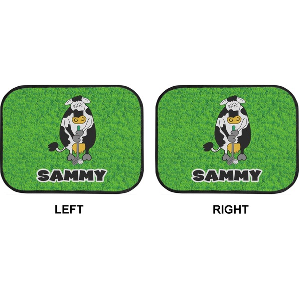 Cow Golfer Car Floor Mats (Back Seat) (Approval)