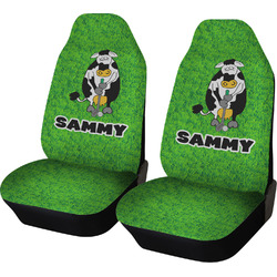 Cow Golfer Car Seat Covers (Set of Two) (Personalized)